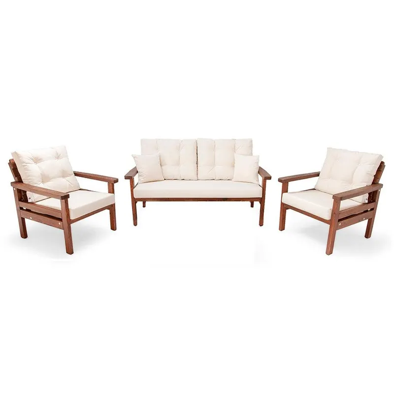 Set De Lounge De Gradina Bilen, 3 piese - Bej