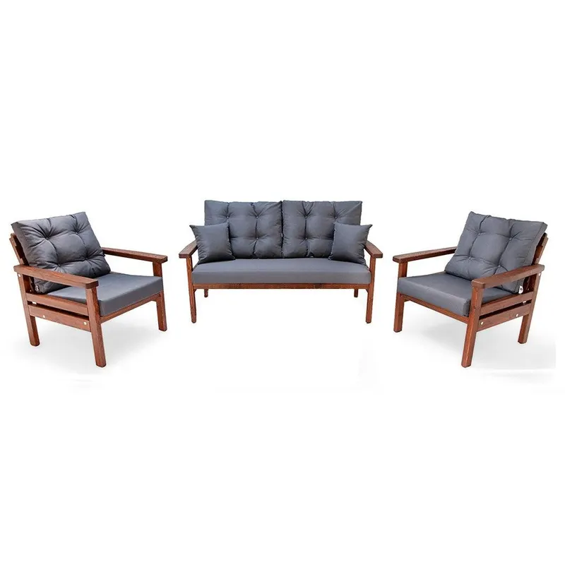 Set De Lounge De Gradina Bilen, 3 piese - Antracit