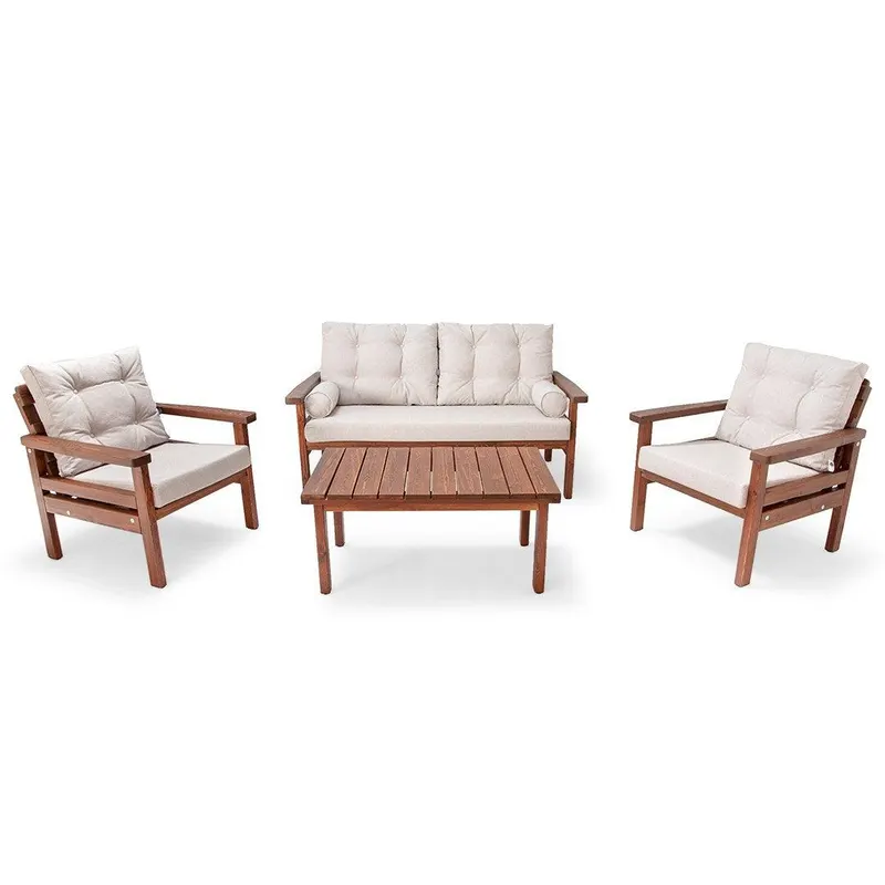 Set De Lounge De Gradina Ozgur, 4 piese - Gri