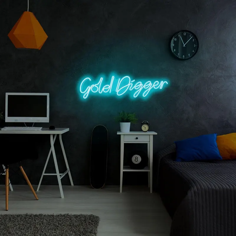 Aplica de Perete Neon Gold Digger - Albastru