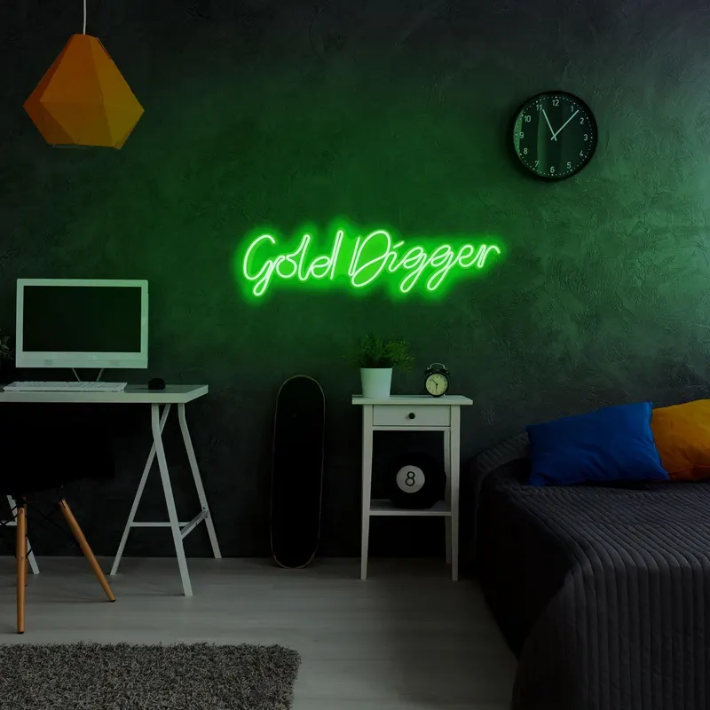 Aplica de Perete Neon Gold Digger - Verde