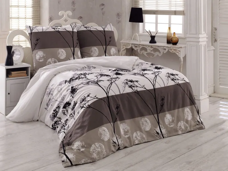 Set Lenjerie de pat double, 200 x 220 cm - Multicolor