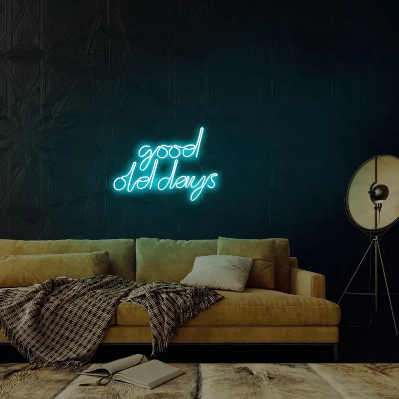 Aplica de Perete Neon Good Old Days - Albastru