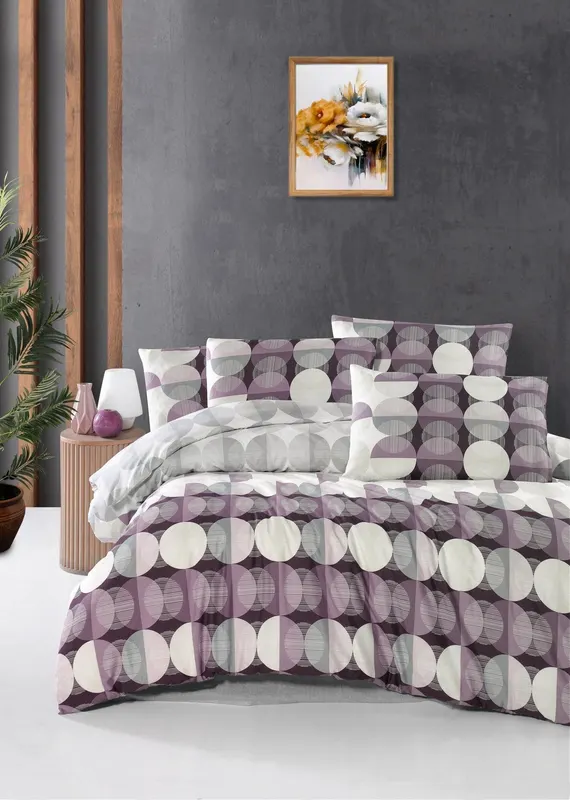 Set Lenjerie de pat double, 200 x 220 cm - Multicolor