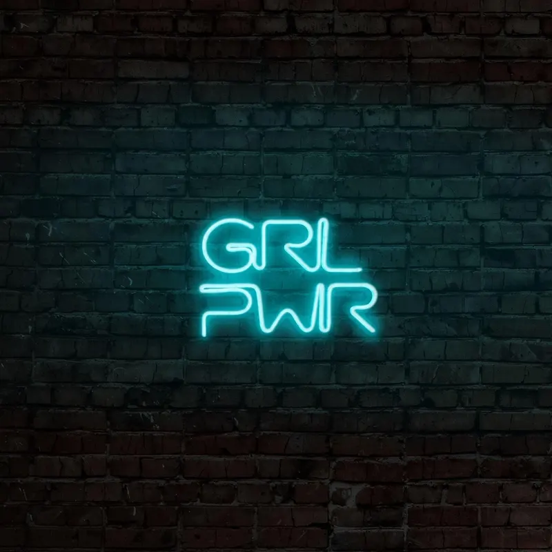 Aplica de Perete Neon Girl Power - Albastru