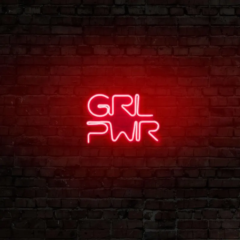 Aplica de Perete Neon Girl Power - Rosu