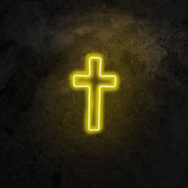 Aplica de Perete Neon Cross Cruce - Galben
