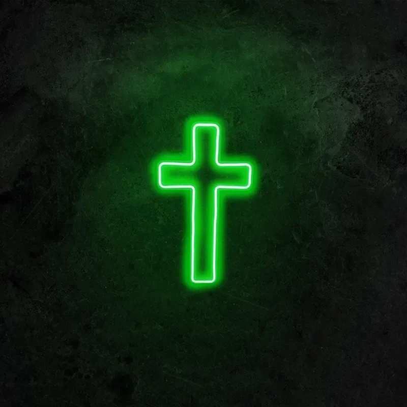 Aplica de Perete Neon Cross Cruce - Verde