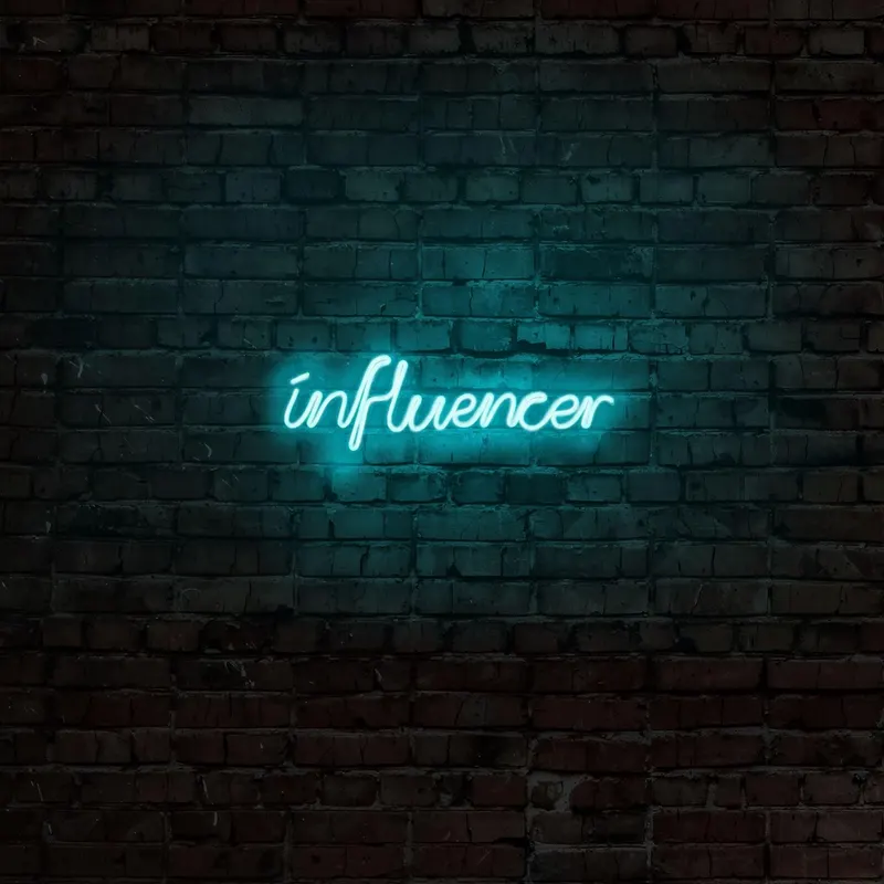 Aplica de Perete Neon Influencer - Albastru