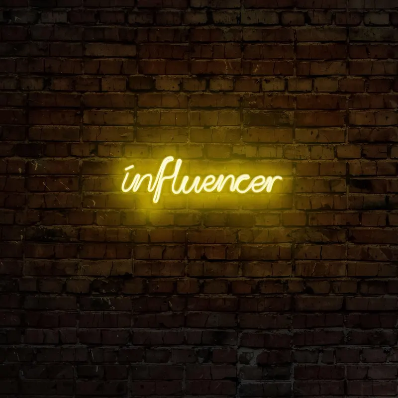 Aplica de Perete Neon Influencer - Galben