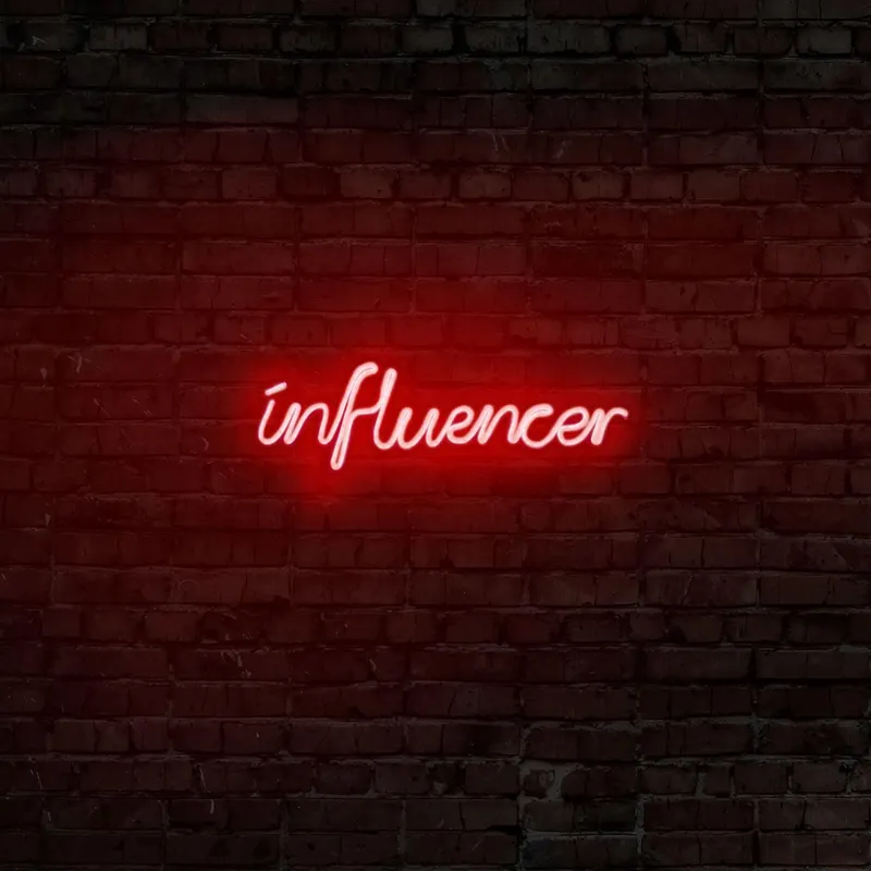 Aplica de Perete Neon Influencer - Rosu