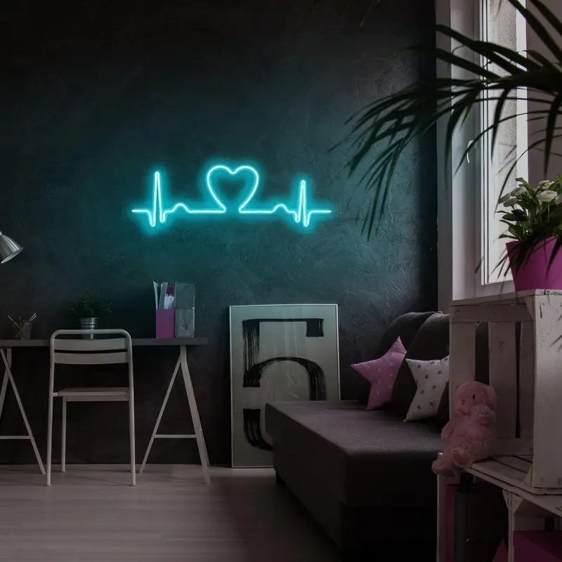 Aplica de Perete Neon Love Rhythm - Albastru