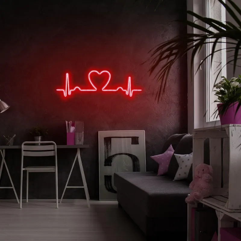 Aplica de Perete Neon Love Rhythm - Rosu