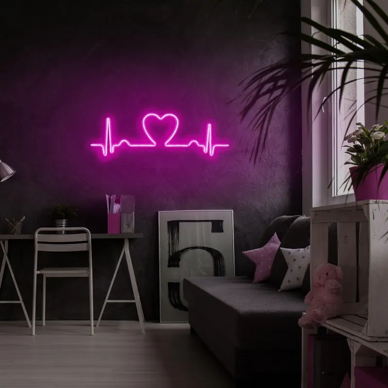 Aplica de Perete Neon Love Rhythm - Roz