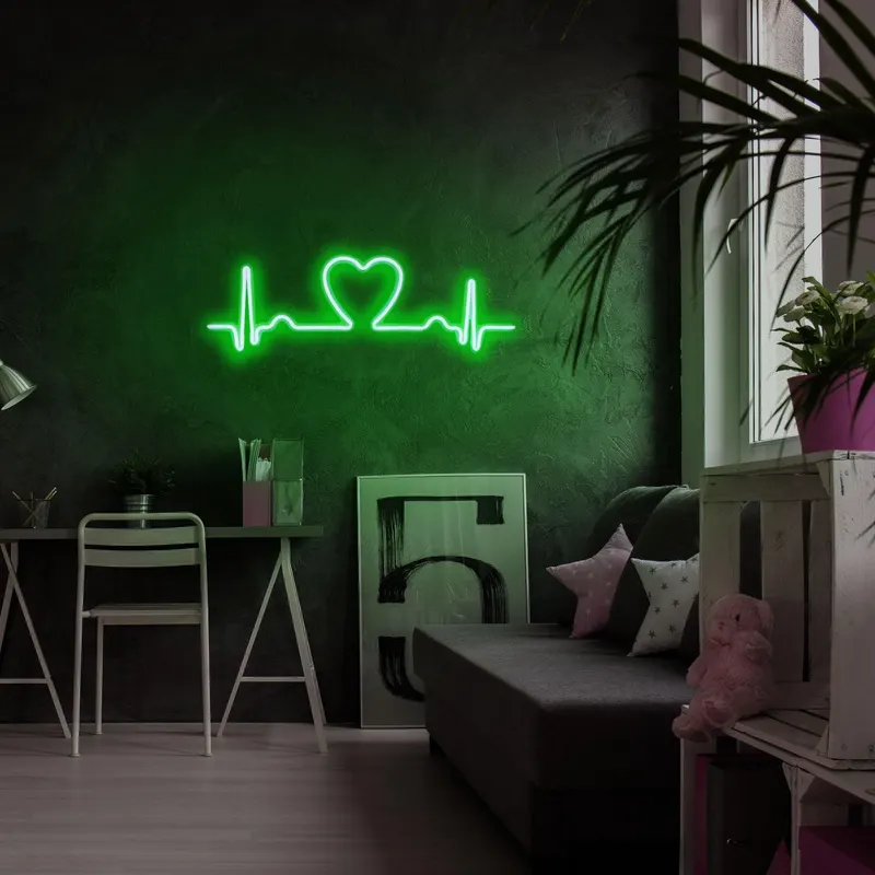 Aplica de Perete Neon Love Rhythm - Verde