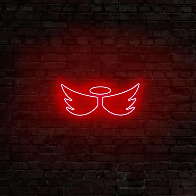 Aplica de Perete Neon Angel - Rosu