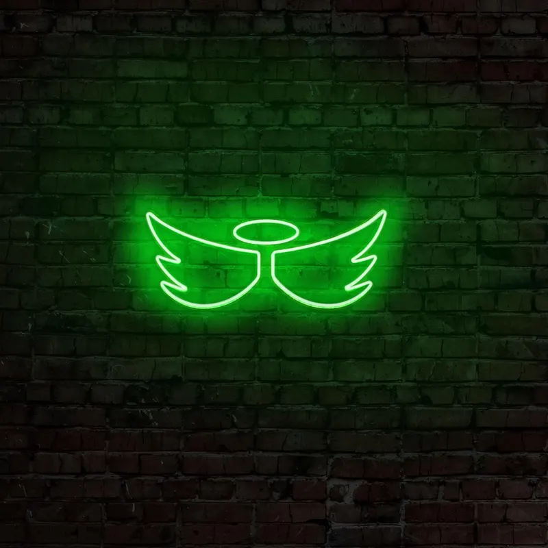 Aplica de Perete Neon Angel - Verde