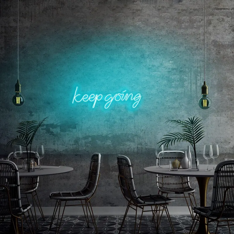 Aplica de Perete Neon Keep Going - Albastru