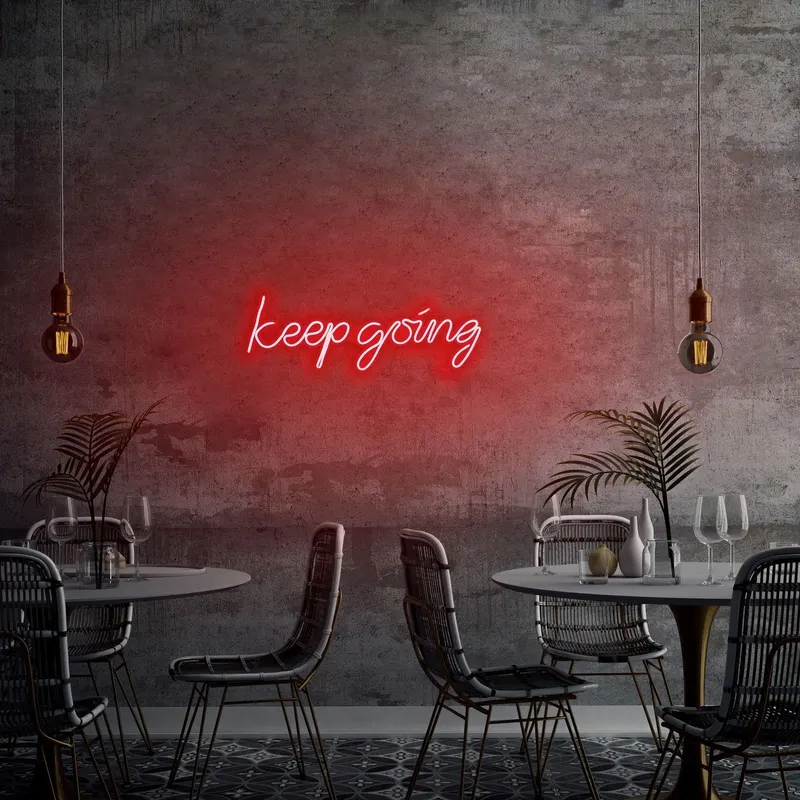 Aplica de Perete Neon Keep Going - Rosu