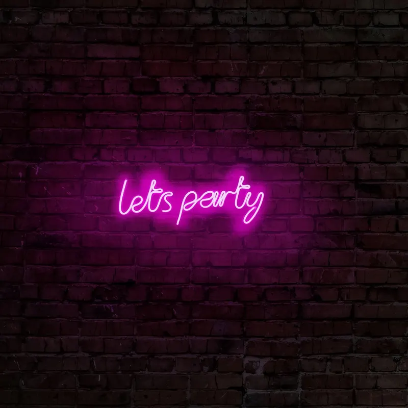 Aplica de Perete Neon Lets Party - Roz
