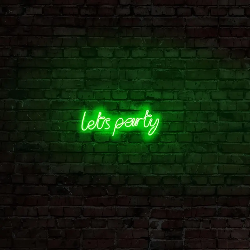 Aplica de Perete Neon Lets Party - Verde