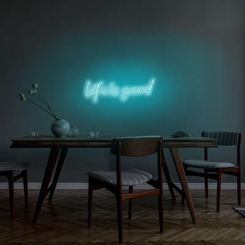 Aplica de Perete Neon Life Is Good - Albastru