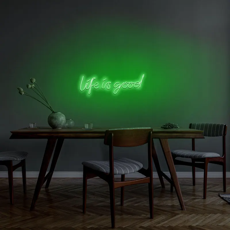 Aplica de Perete Neon Life Is Good - Verde
