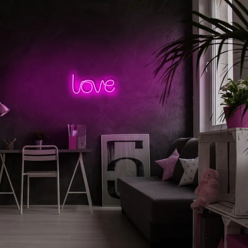 Aplica de Perete Neon Love - Roz