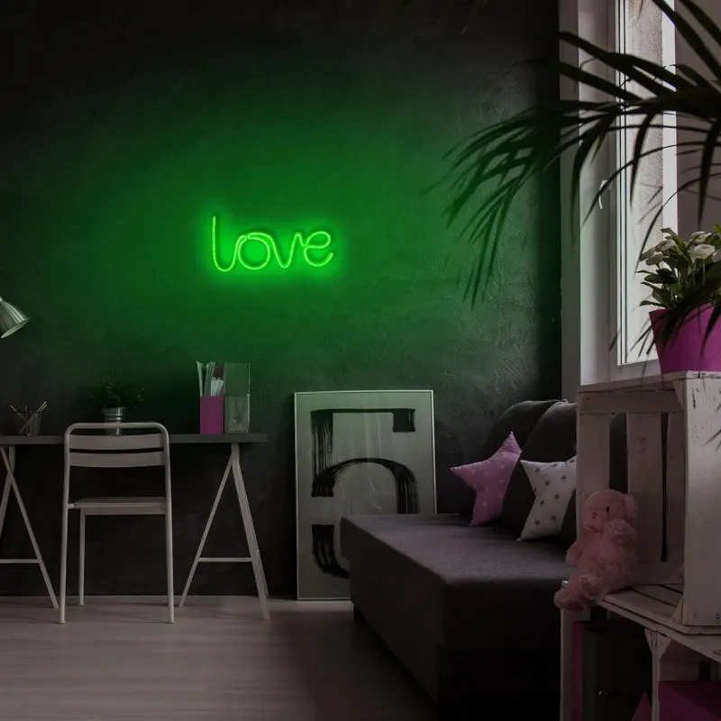Aplica de Perete Neon Love - Verde