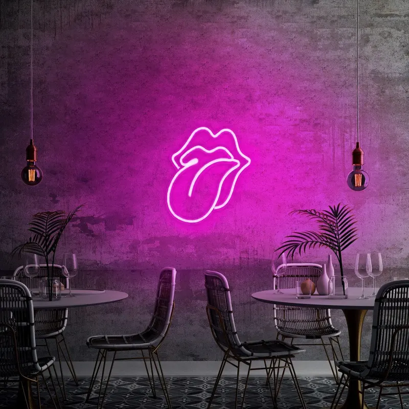 Aplica de Perete Neon The Rolling Stones - Roz