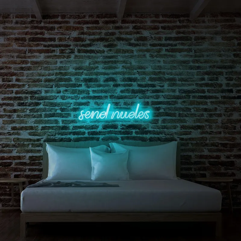 Aplica de Perete Neon Send Nudes - Albastru