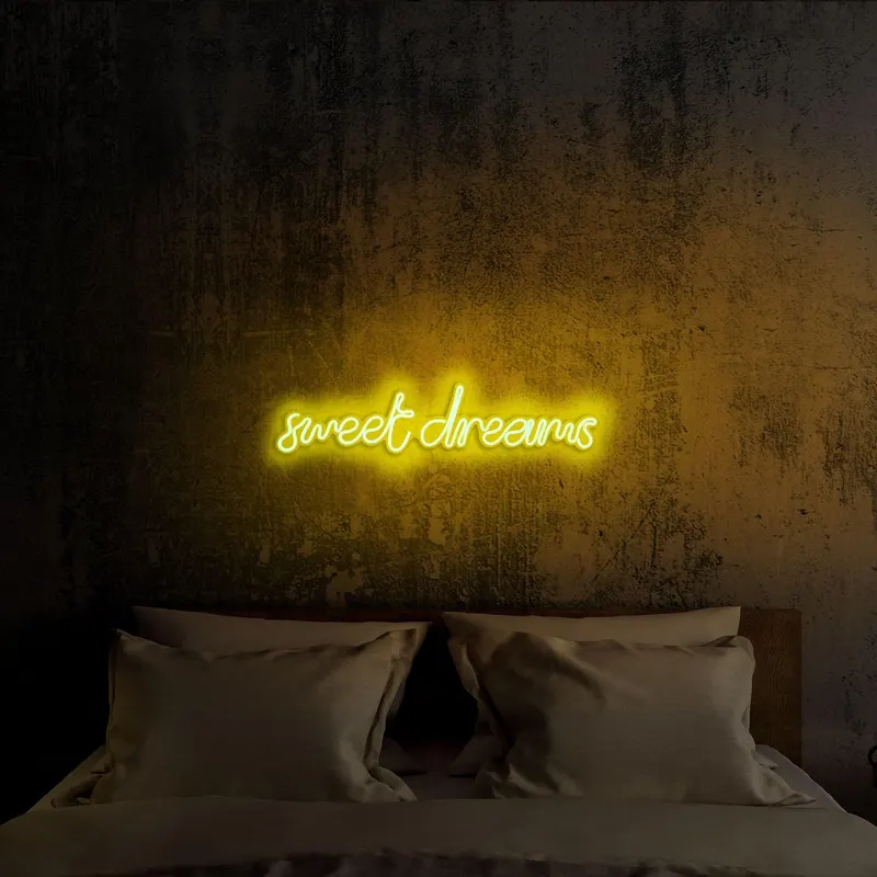 Aplica de Perete Neon Sweet Dreams - Galben