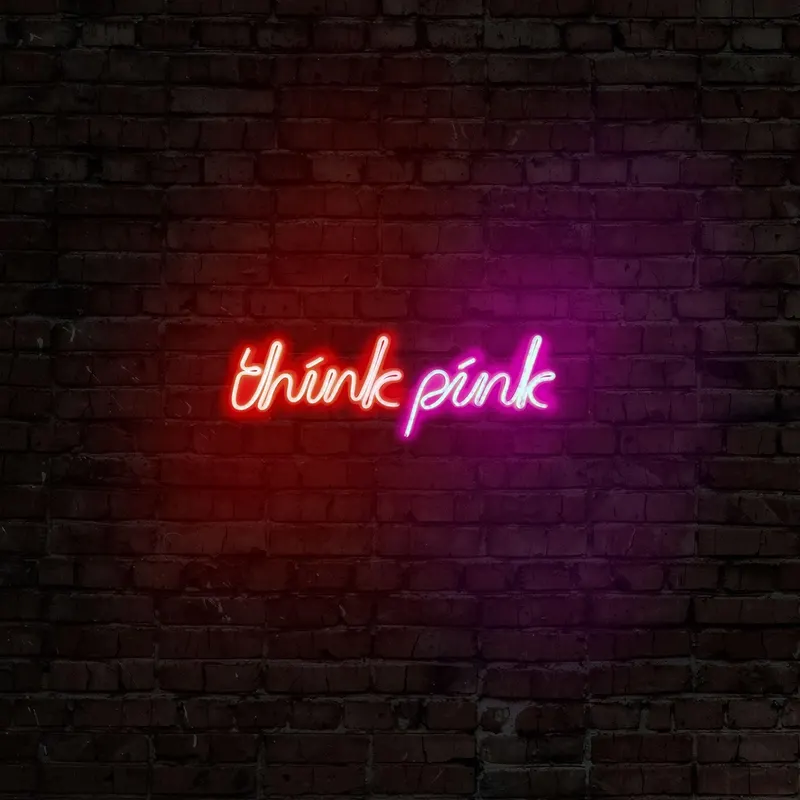 Aplica de Perete Neon Think Pink - Rosu