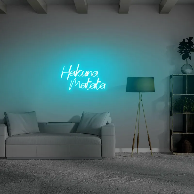 Aplica de Perete Neon Hakuna Matata - Albastru
