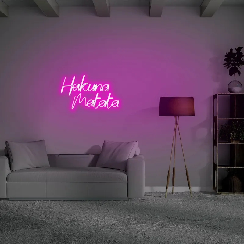 Aplica de Perete Neon Hakuna Matata - Roz