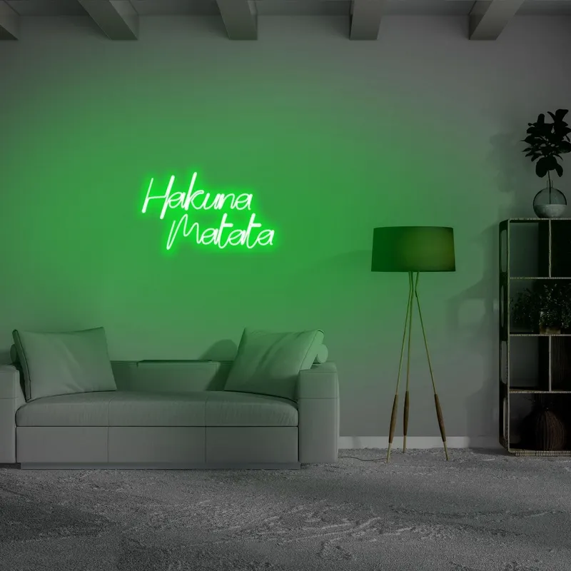 Aplica de Perete Neon Hakuna Matata - Verde