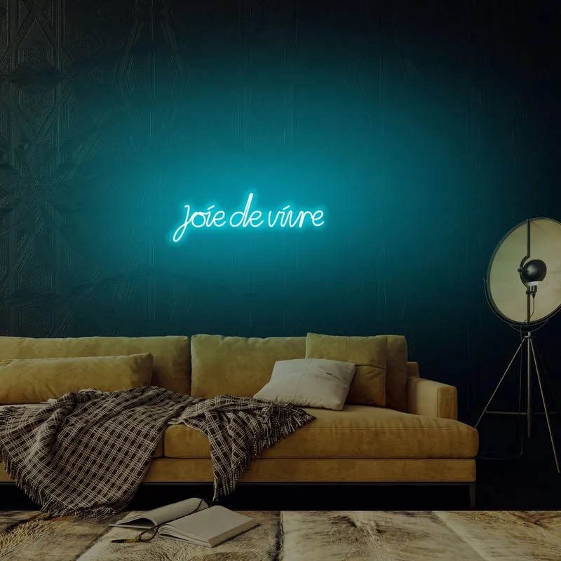 Aplica de Perete Neon Joie de Vivre - Albastru