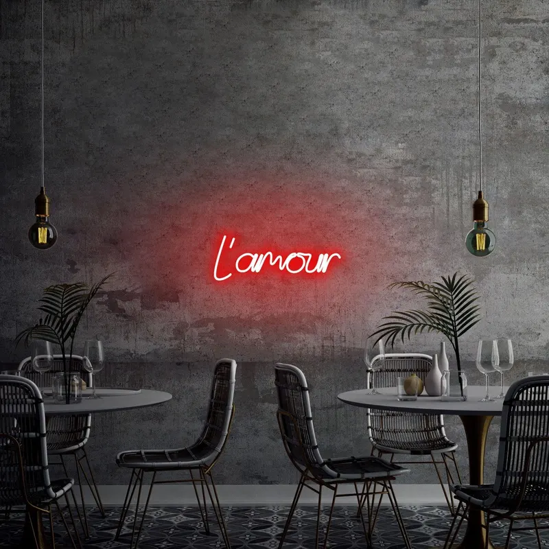 Aplica de Perete Neon L'amour - Rosu