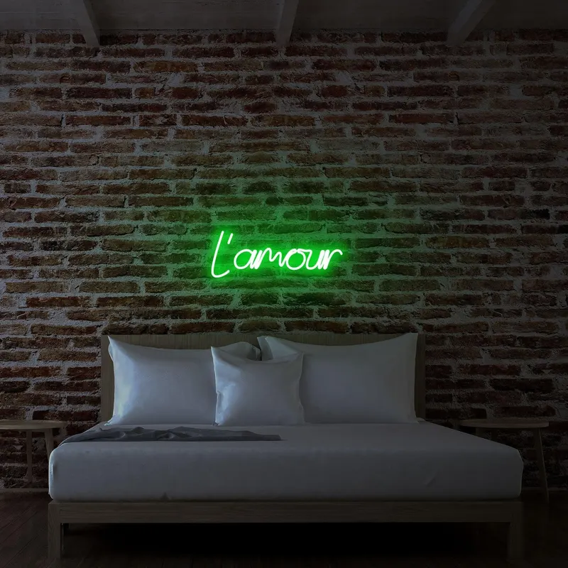 Aplica de Perete Neon L'amour - Verde