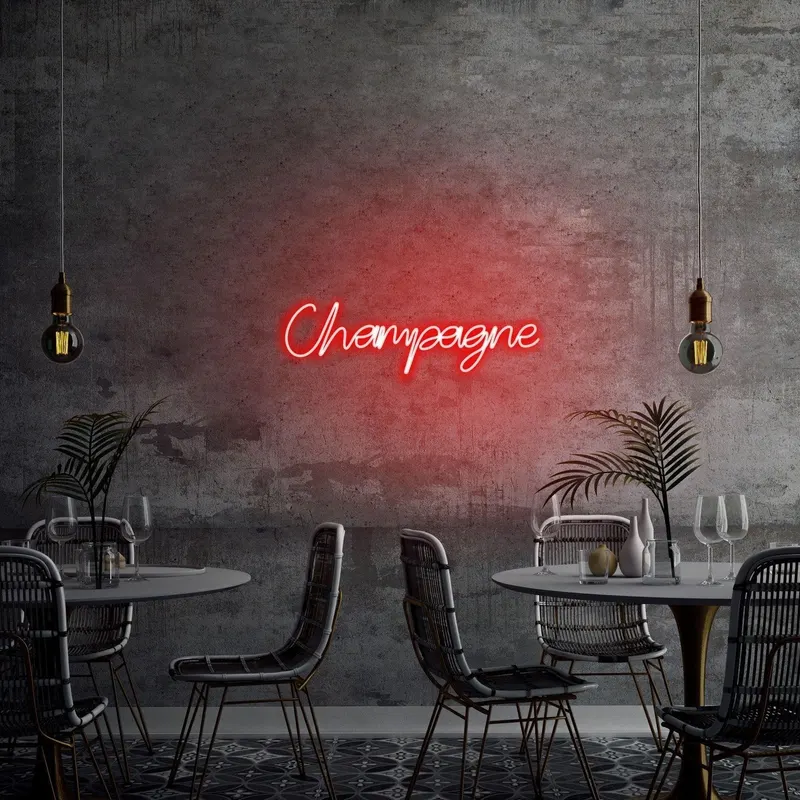 Aplica de Perete Neon Champagne - Rosu