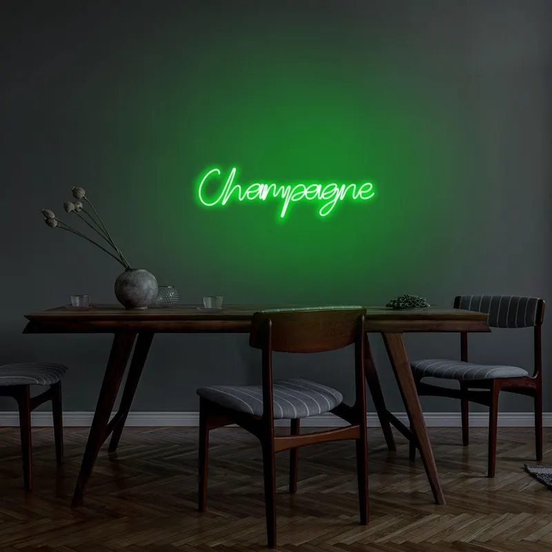 Aplica de Perete Neon Champagne - Verde