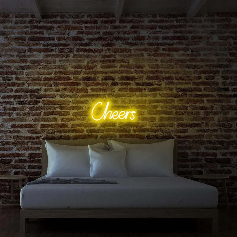 Aplica de Perete Neon Cheers - Galben