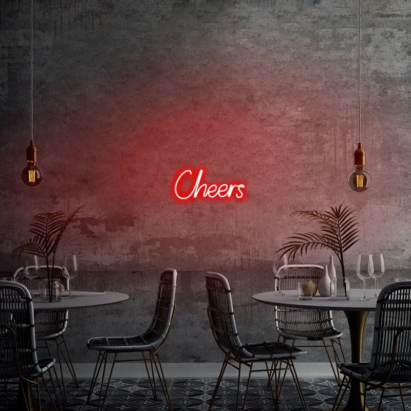Aplica de Perete Neon Cheers - Rosu