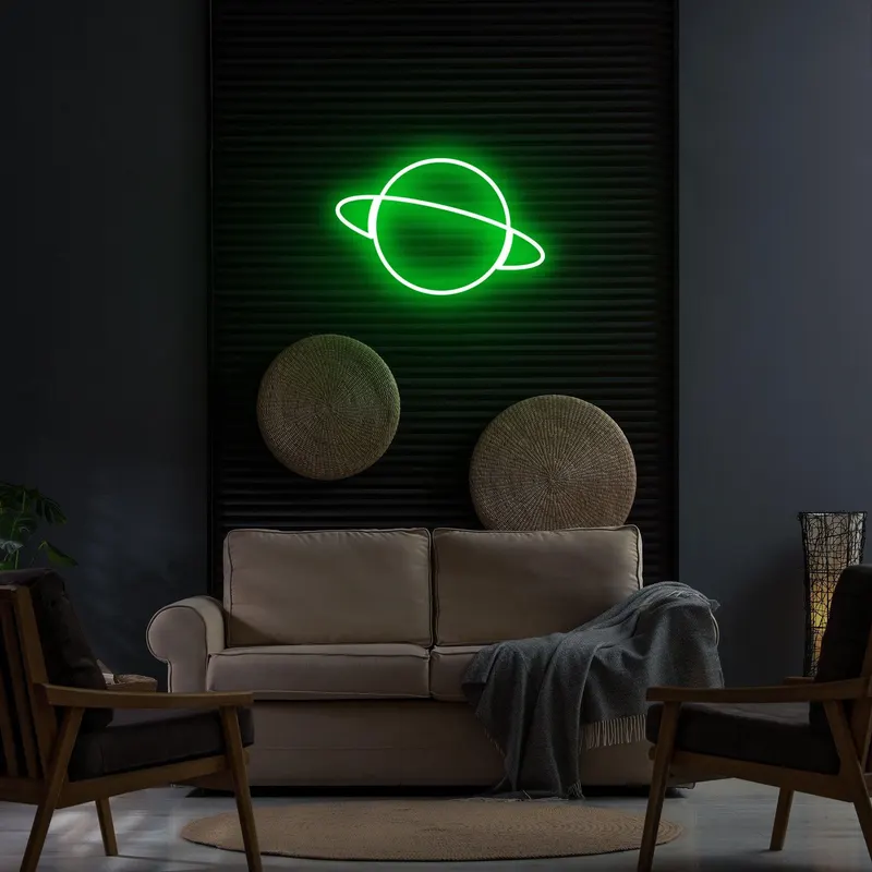 Aplica de Perete Neon Saturn - Verde