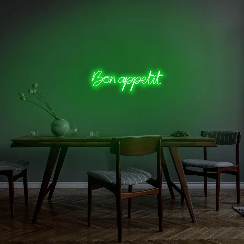 Aplica de Perete Neon Bon Appetit - Verde