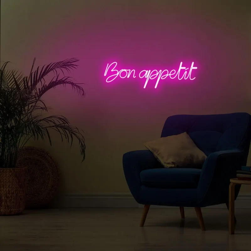 Aplica de Perete Neon Bon Appetit - Roz