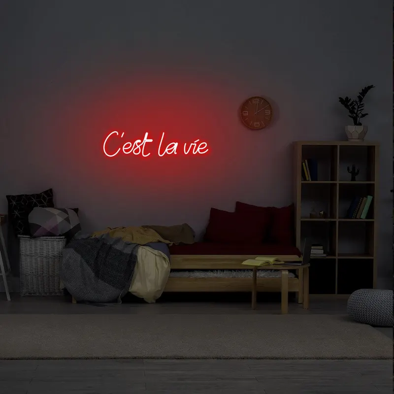 Aplica de Perete Neon C'est La Vi - Rosu