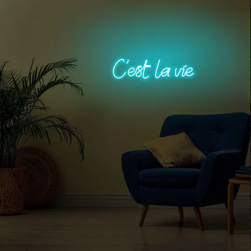 Aplica de Perete Neon C'est La Vi - Albastru