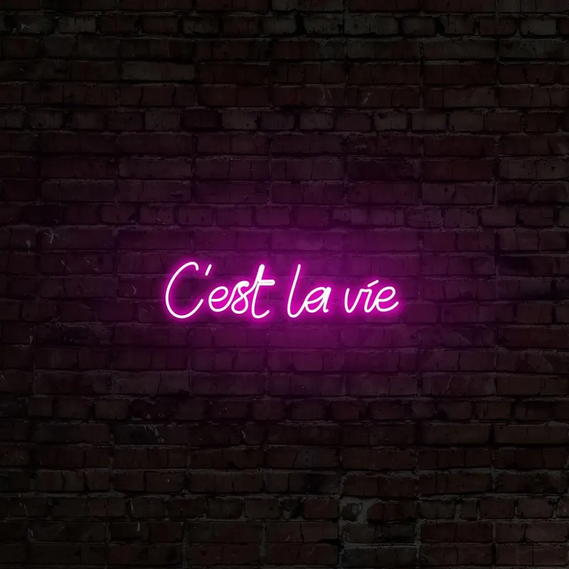 Aplica de Perete Neon C'est La Vi - Roz