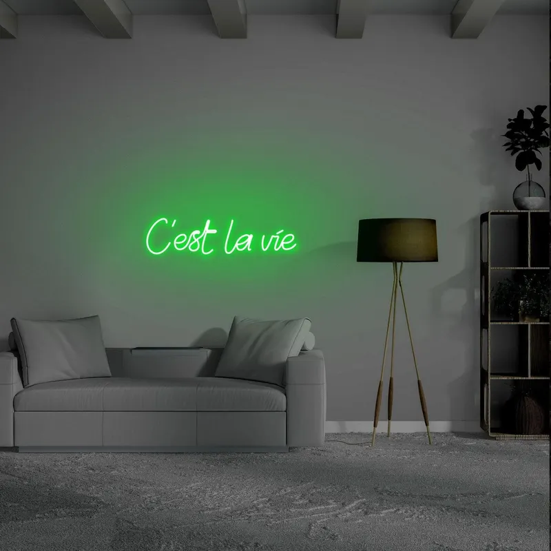 Aplica de Perete Neon C'est La Vi - Verde